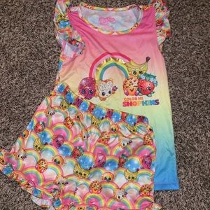 Shopkins pj set size S/6